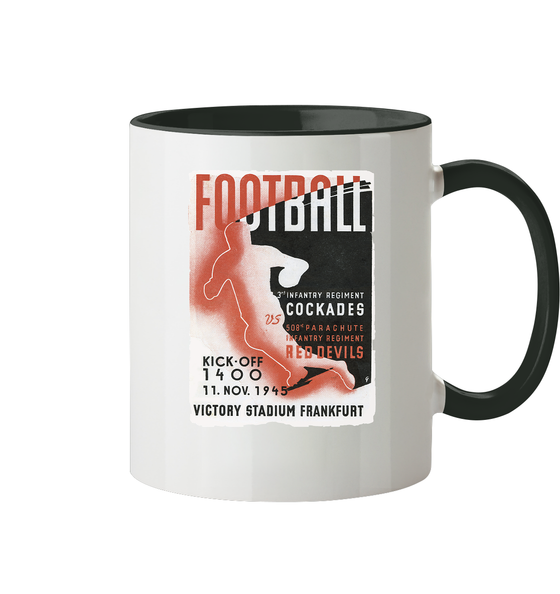 Red Devils Frankfurt 1945 - Tasse zweifarbig