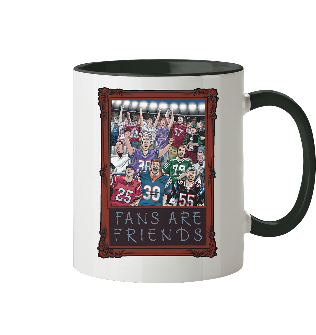 Fans are Friends  - Tasse zweifarbig