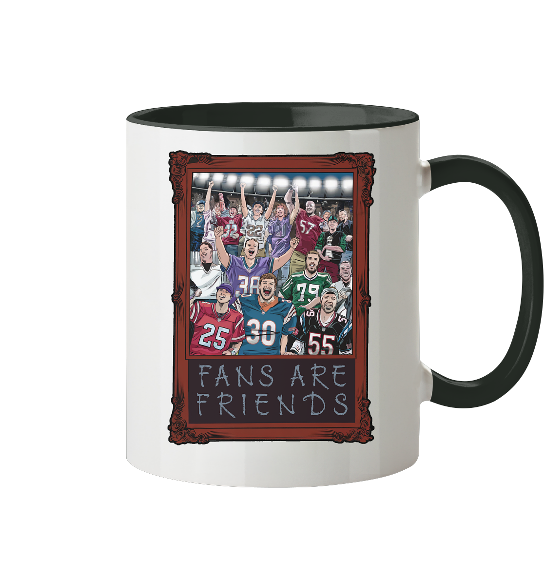 Fans are Friends  - Tasse zweifarbig