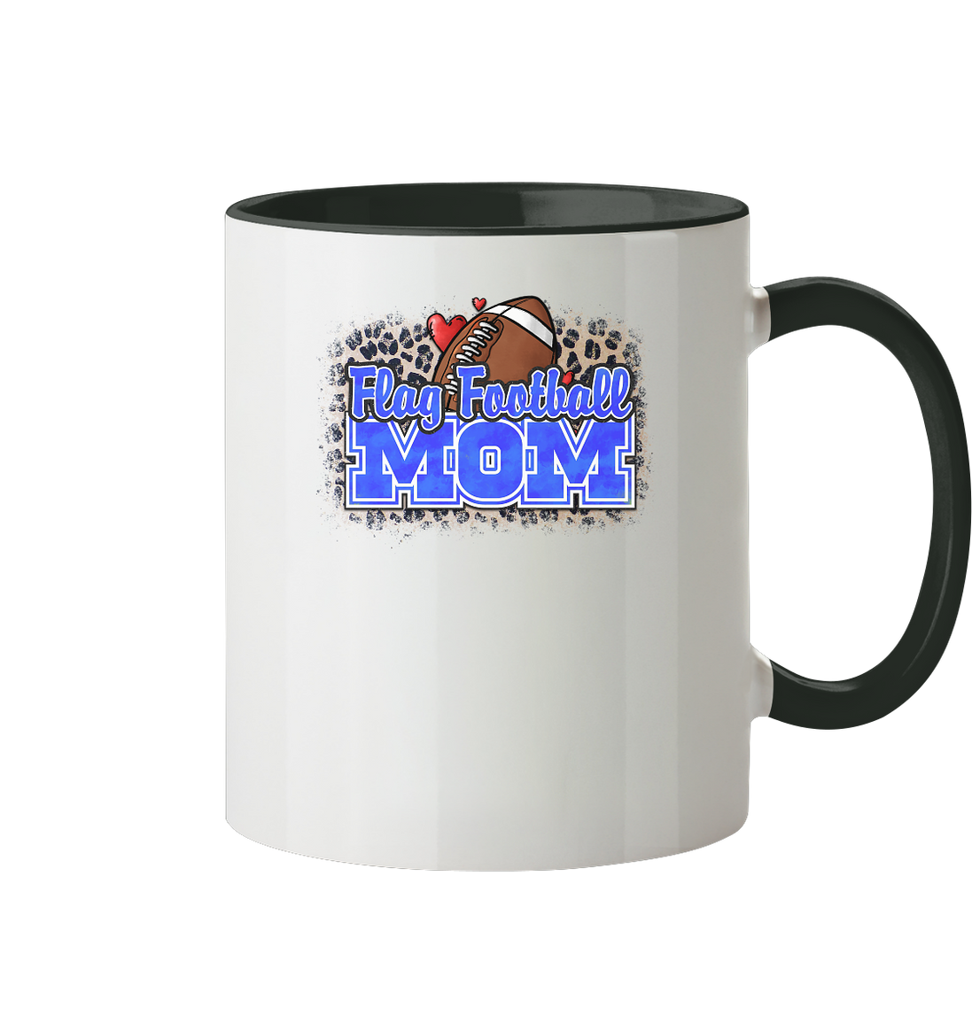 Flag Football Mom - Two-Tone Mug