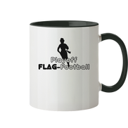 Playoff Flag Football  Women black  - Tasse zweifarbig