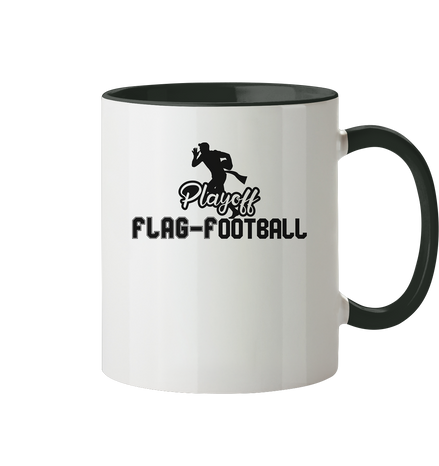 Playoff Flag Football  Men black - Tasse zweifarbig