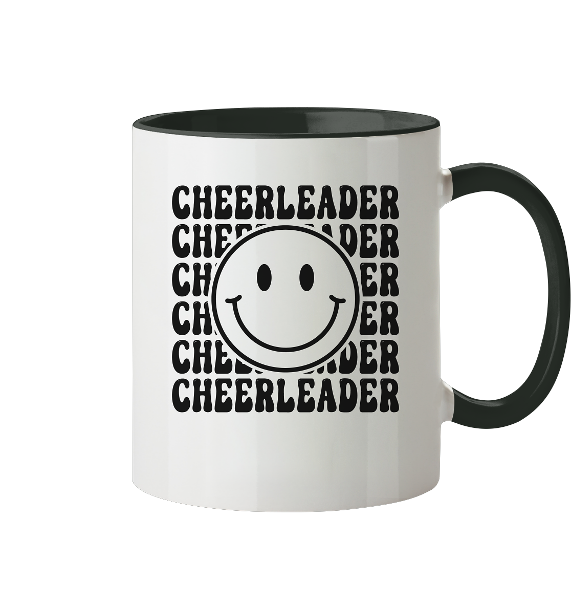 Cheerleader Smiley - Two-tone mug