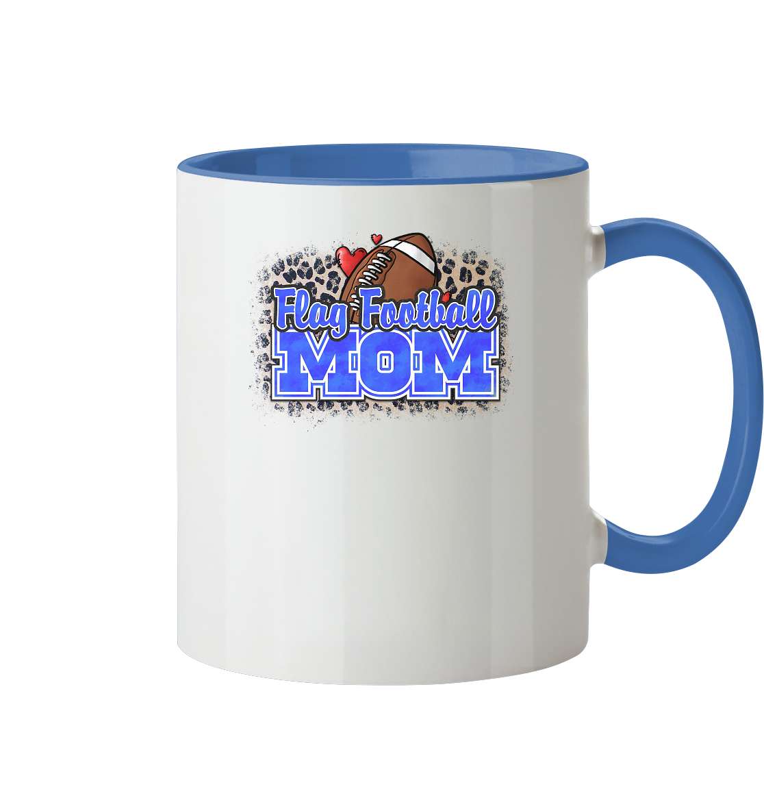 Flag Football Mom - Two-Tone Mug