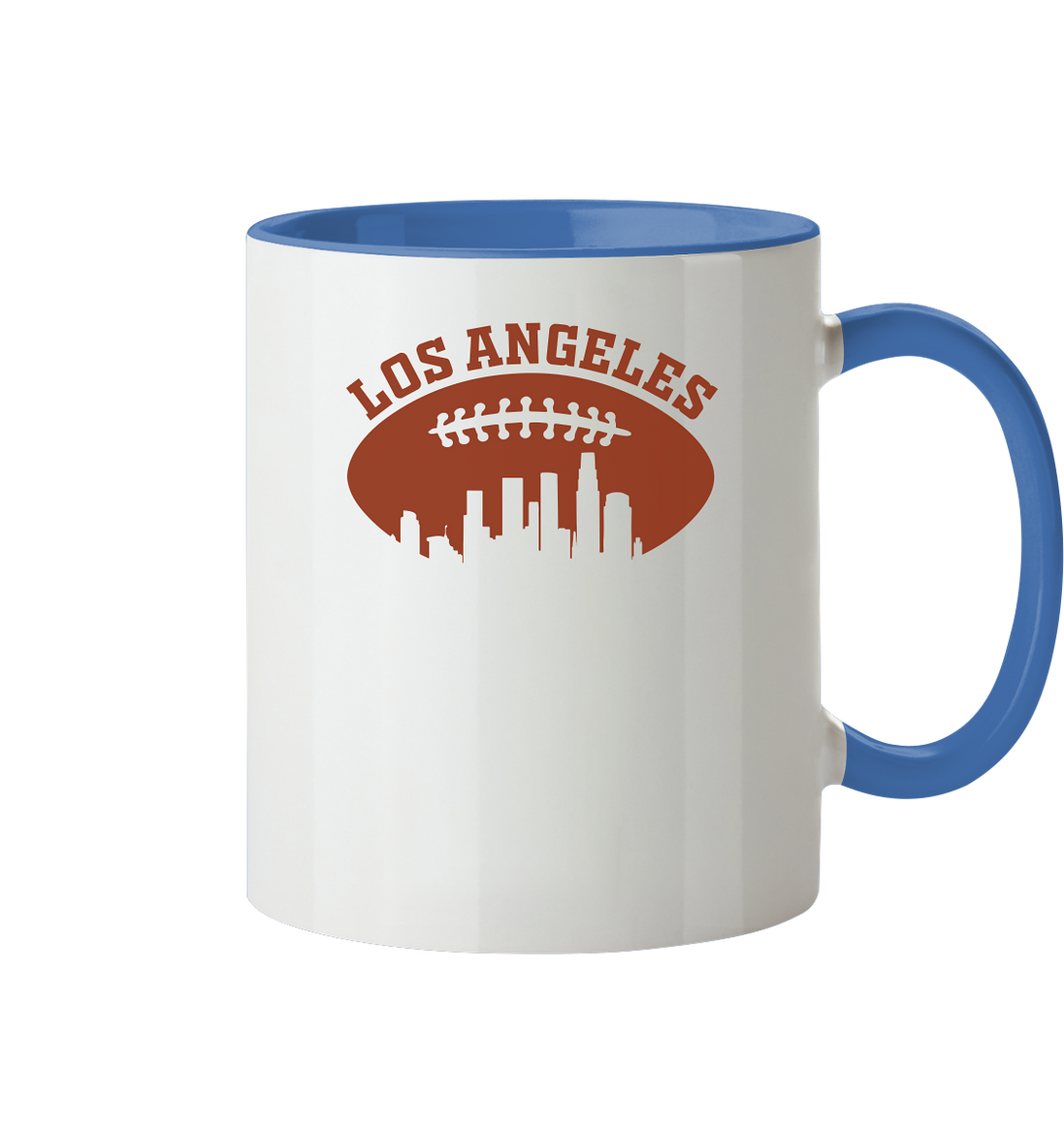 Los Angeles Football Silhouette - Tasse zweifarbig