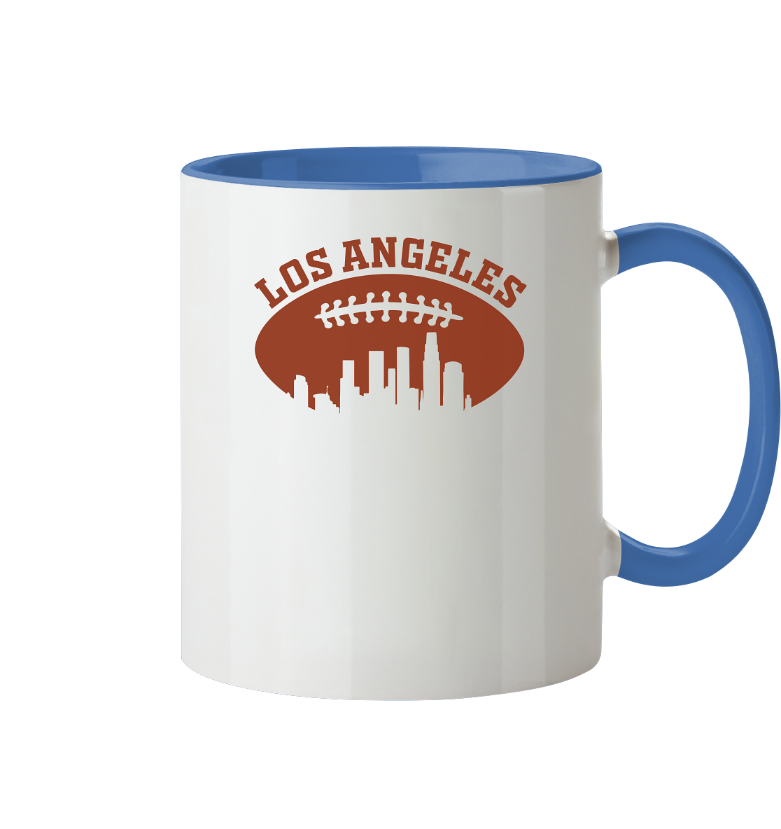 Los Angeles Football Silhouette - Tasse zweifarbig