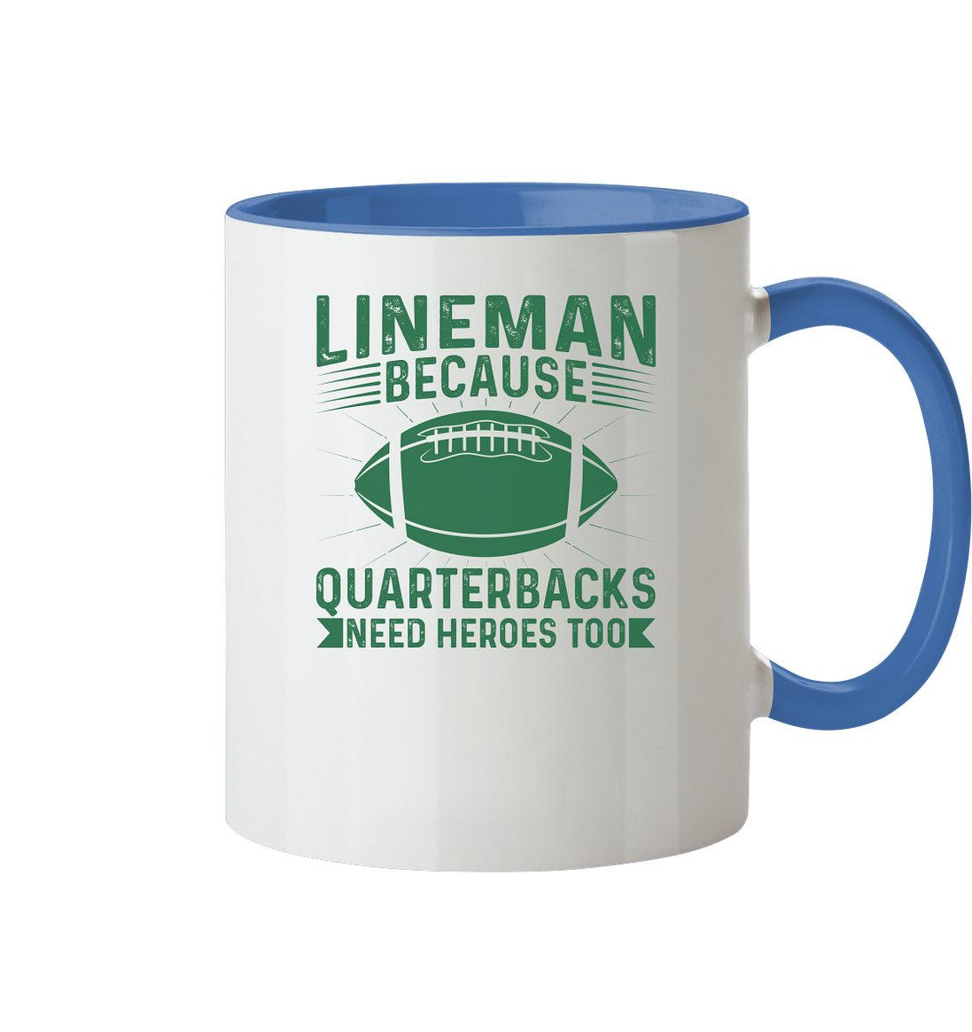 Lineman Heroes Green - Tasse zweifarbig