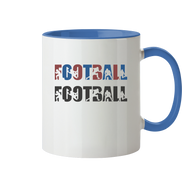 Football Silhouette - Tasse zweifarbig