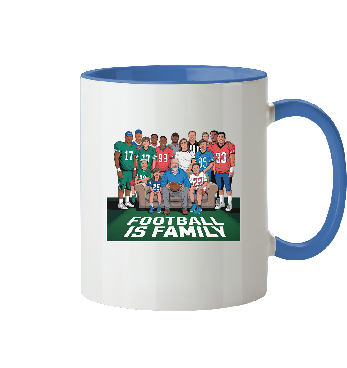 Football is Family - Two-Tone Mug