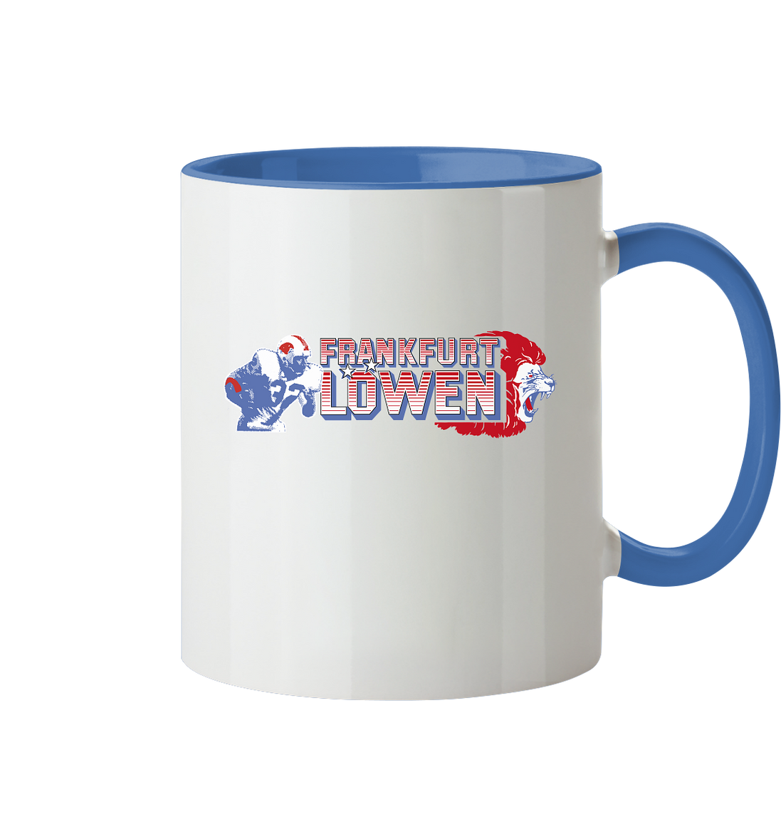 Frankfurt Löwen Tasse zweifarbig