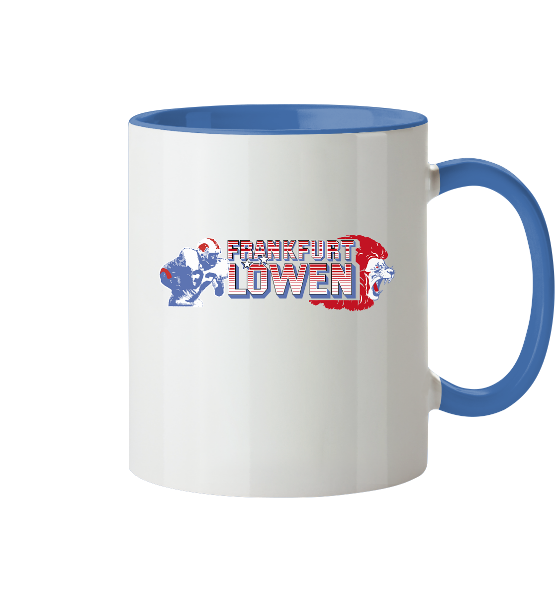 Frankfurt Löwen Tasse zweifarbig