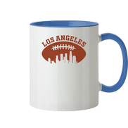Los Angeles Football Silhouette - Tasse zweifarbig