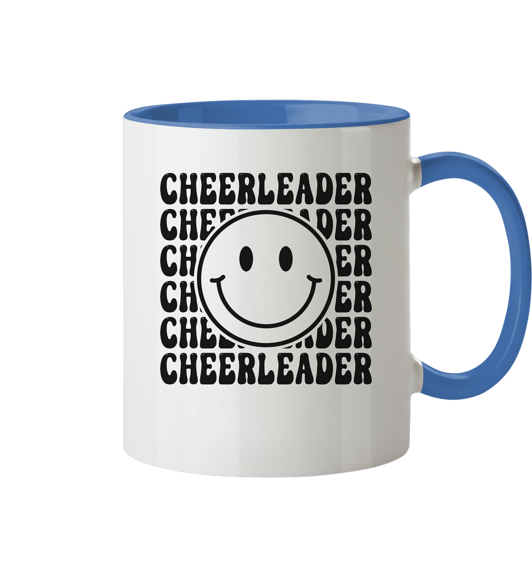 Cheerleader Smiley - Two-tone mug