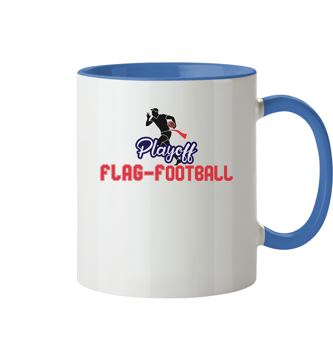 Playoff Flag Football  Men red - Tasse zweifarbig
