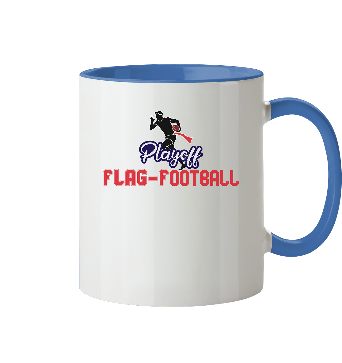 Playoff Flag Football  Men red - Tasse zweifarbig