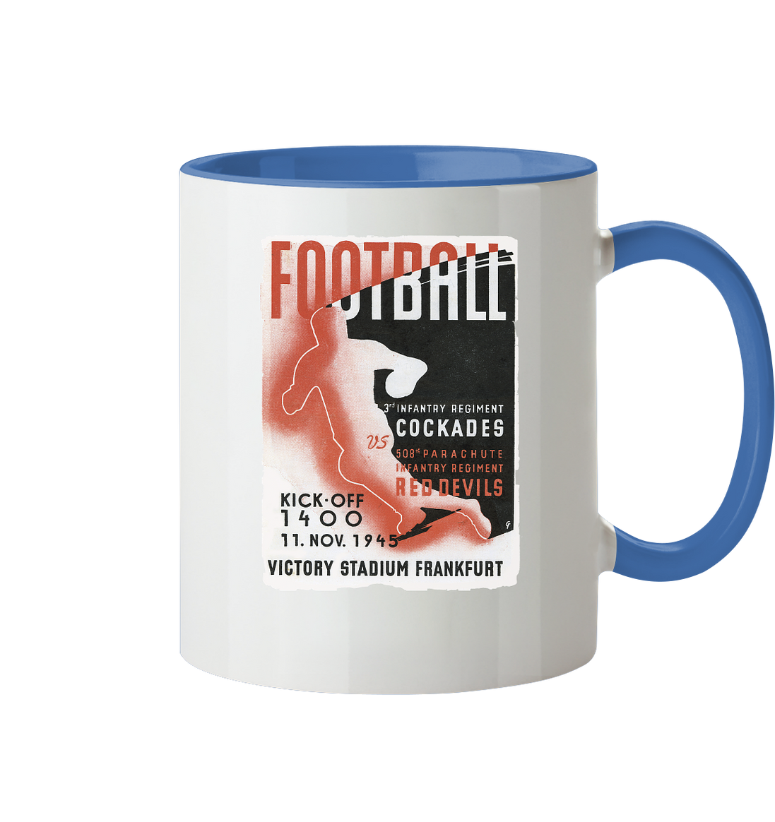 Red Devils Frankfurt 1945 - Tasse zweifarbig