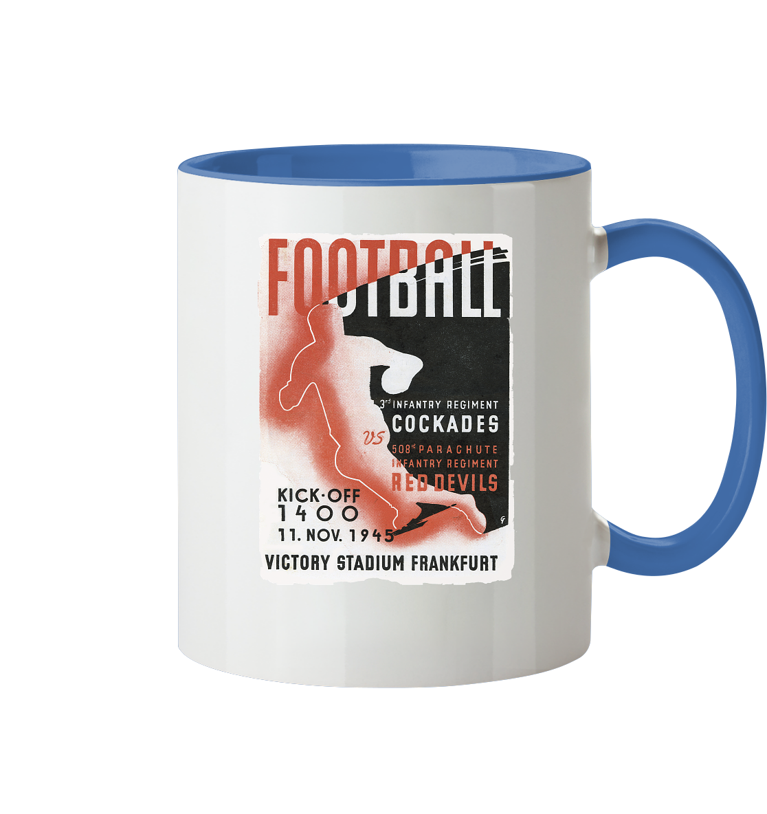 Red Devils Frankfurt 1945 - Tasse zweifarbig