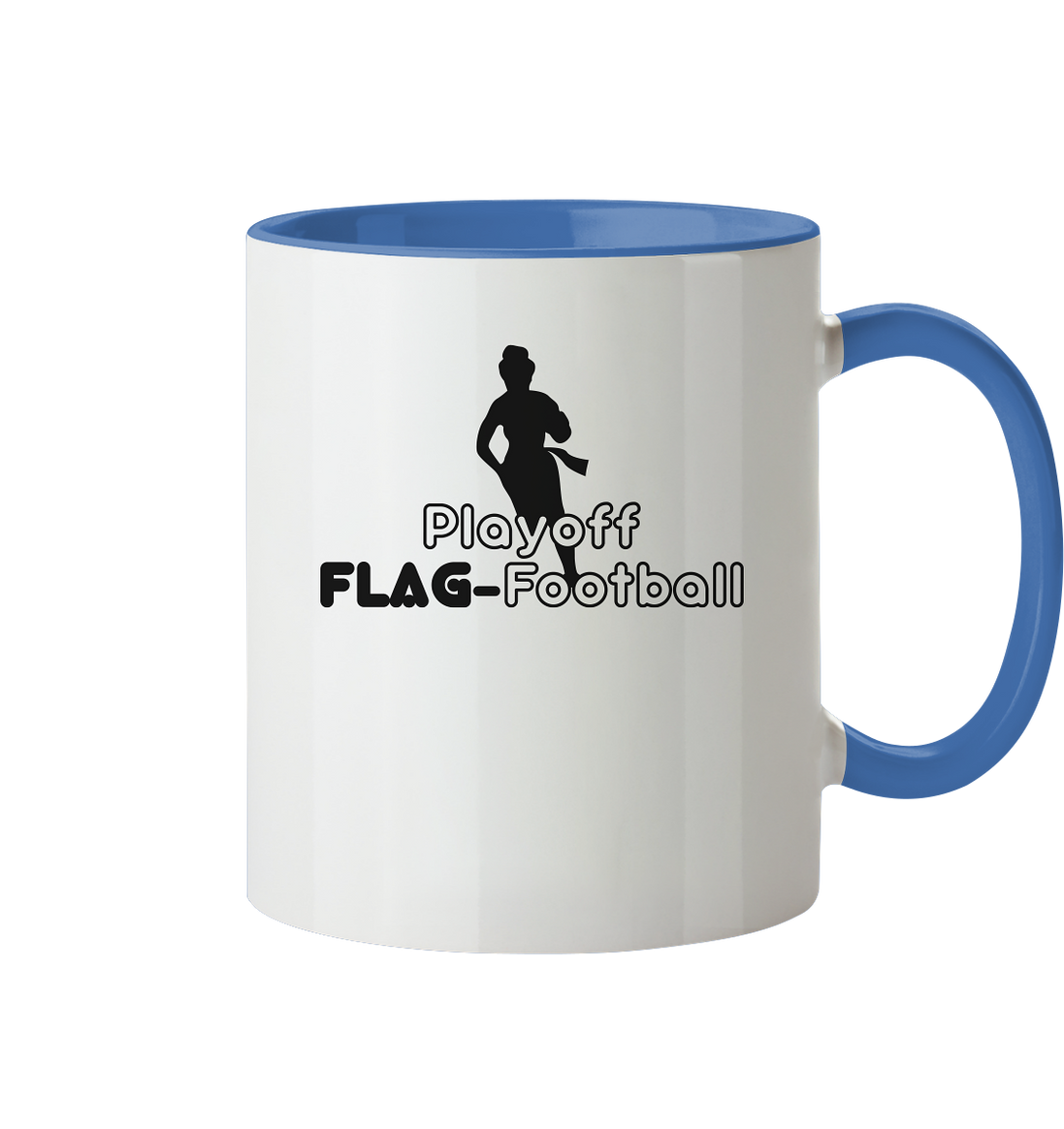 Playoff Flag Football  Women black  - Tasse zweifarbig