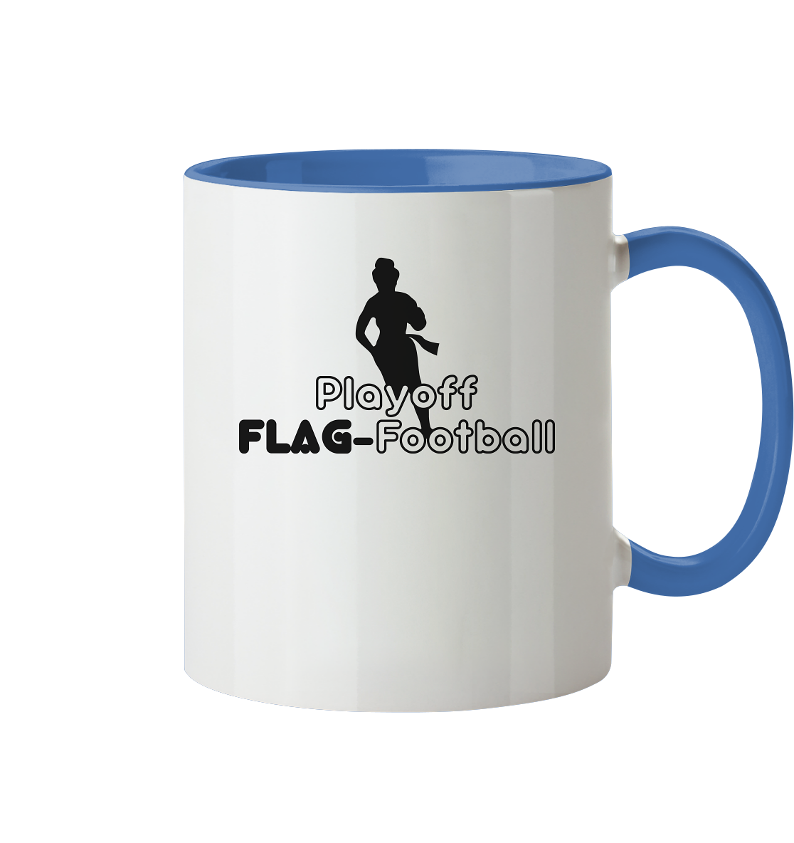 Playoff Flag Football  Women black  - Tasse zweifarbig