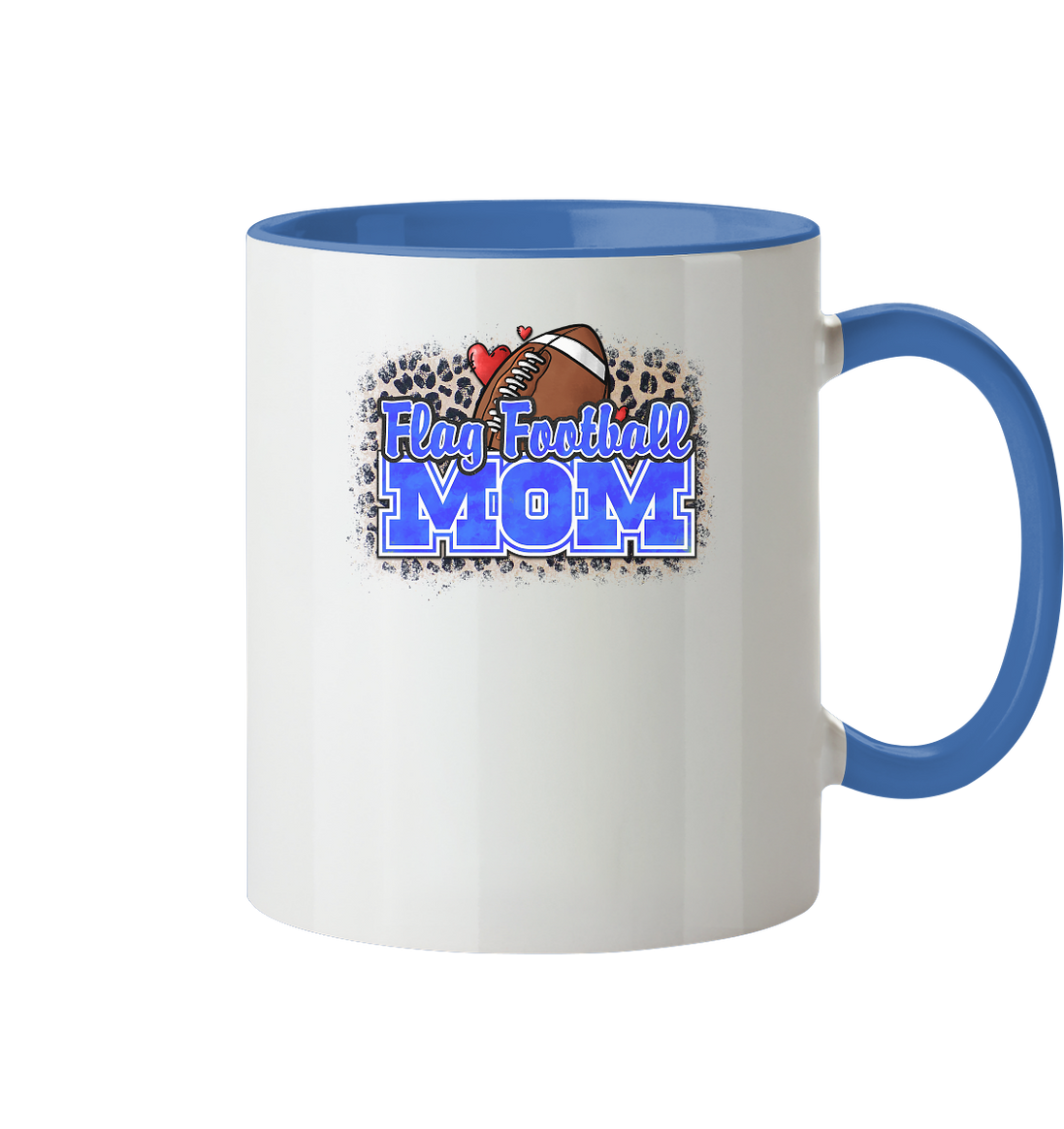 Flag Football Mom - Two-Tone Mug