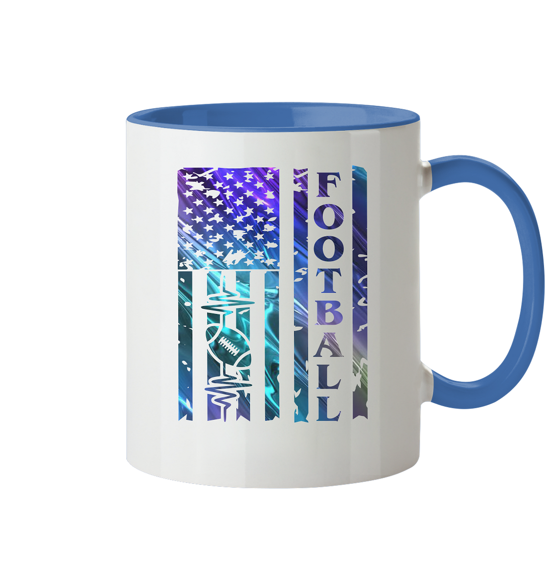 USA Football Flag - Two-Tone Mug