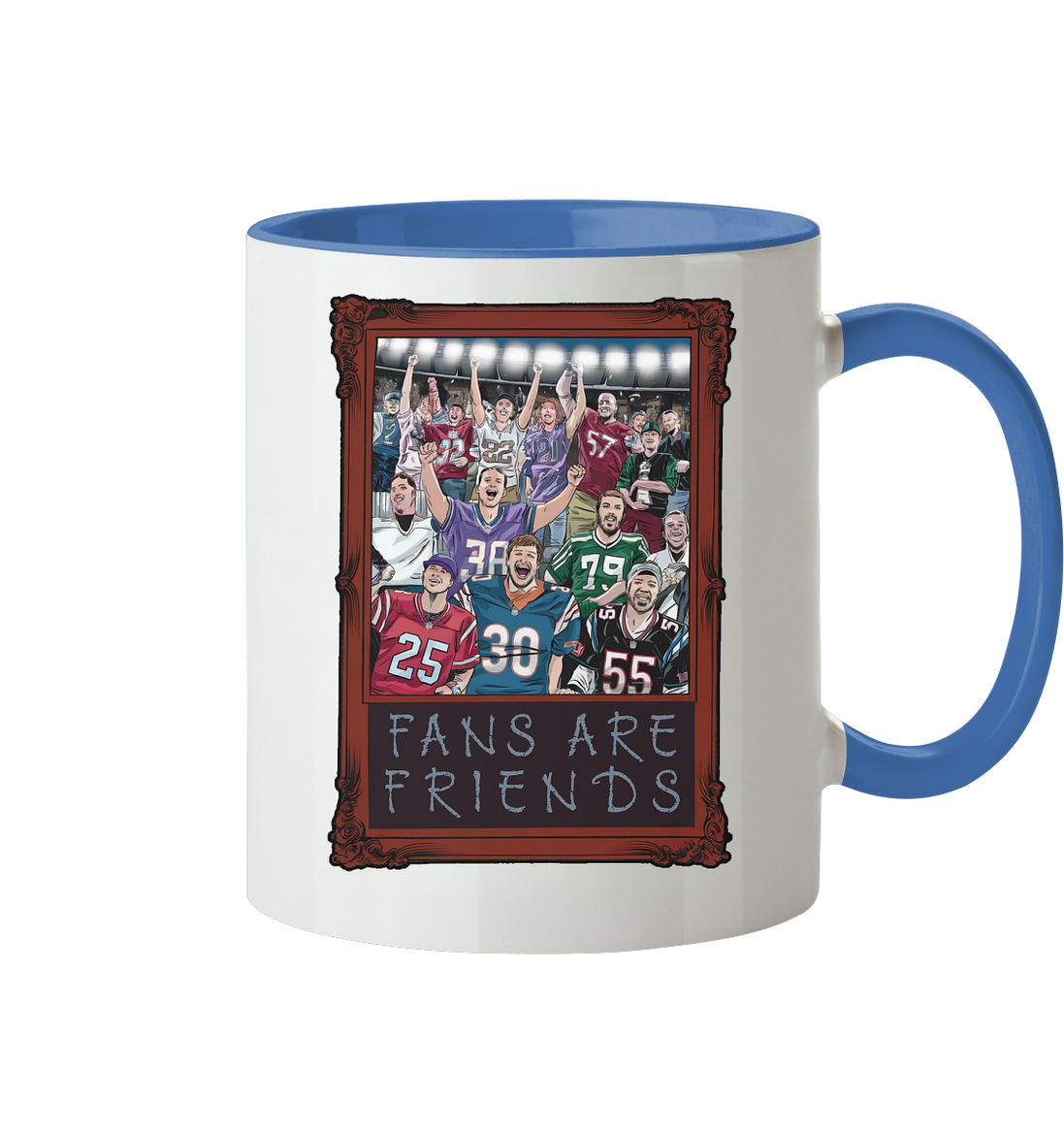 Fans are Friends  - Tasse zweifarbig