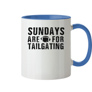 Sundays are for Tailgating  - Tasse zweifarbig