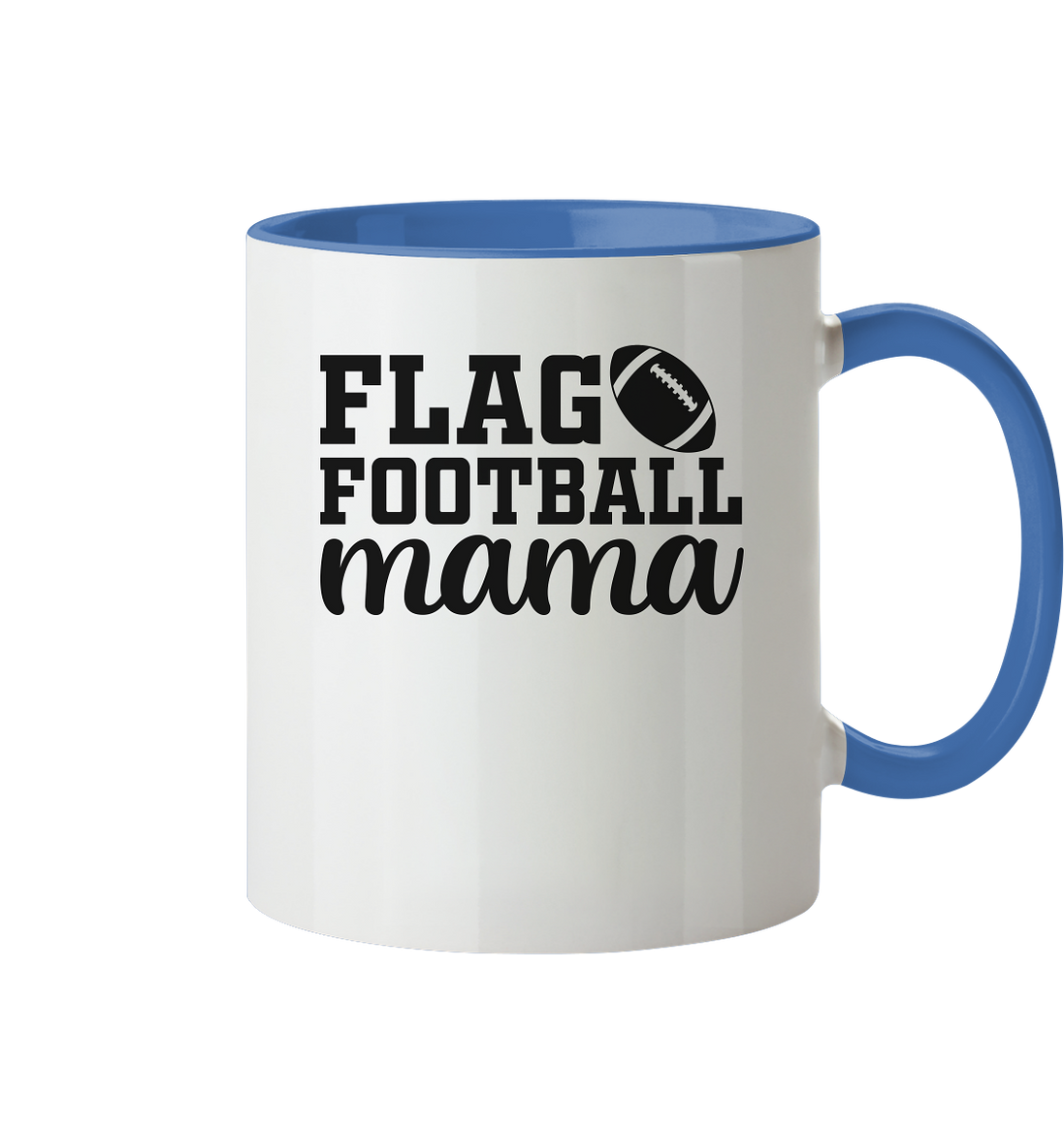 Flag Football Mom - Two-Tone Mug