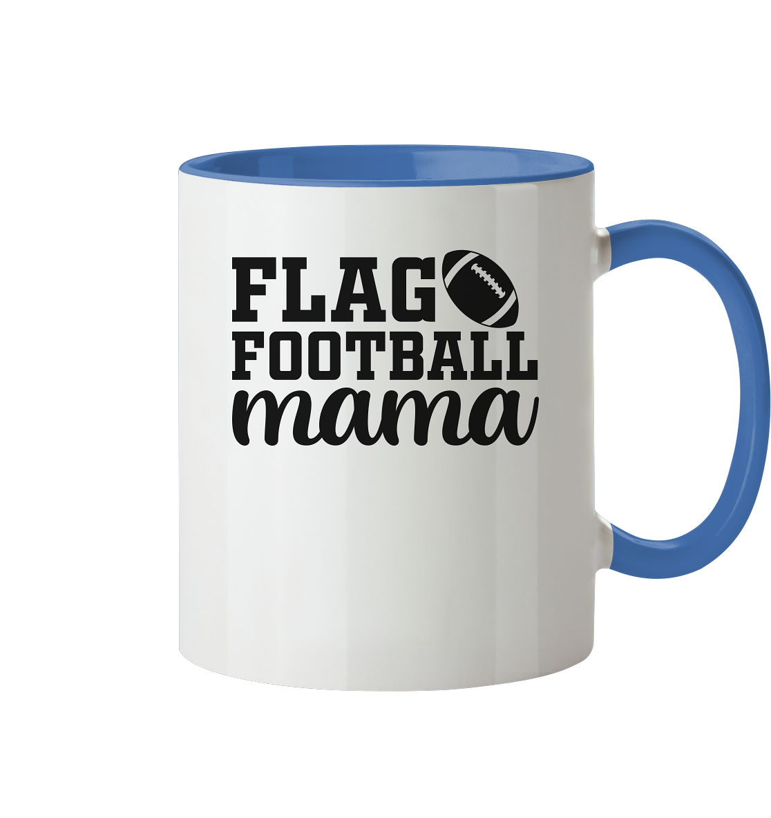 Flag Football Mom - Two-Tone Mug