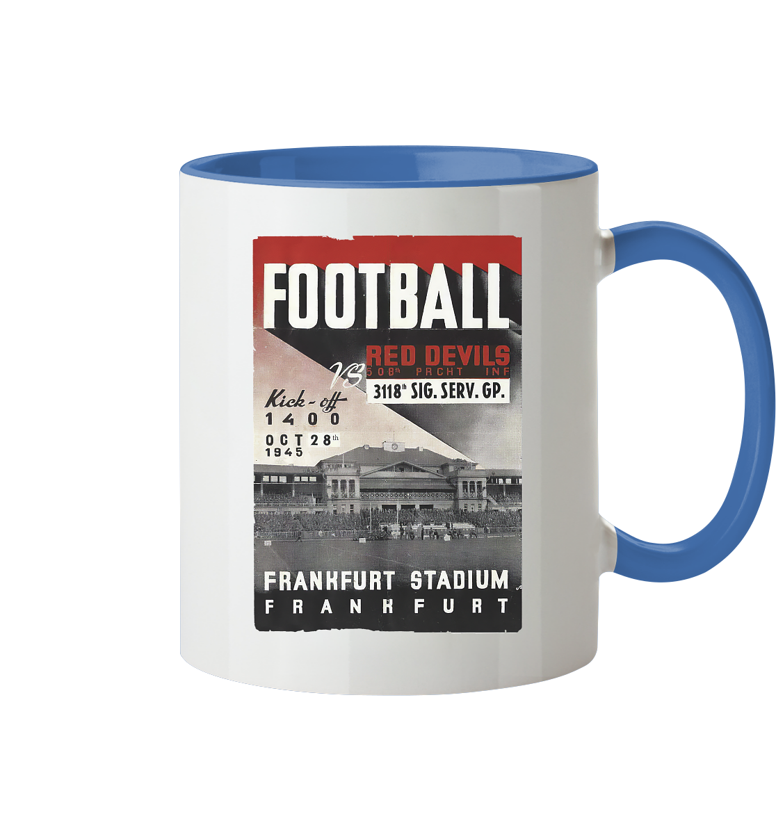 Frankfurt Football 1945 - Tasse zweifarbig