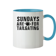 Sundays are for Tailgating  - Tasse zweifarbig