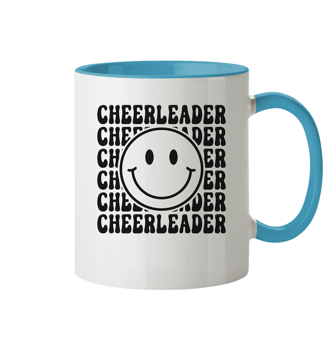 Cheerleader Smiley - Two-tone mug