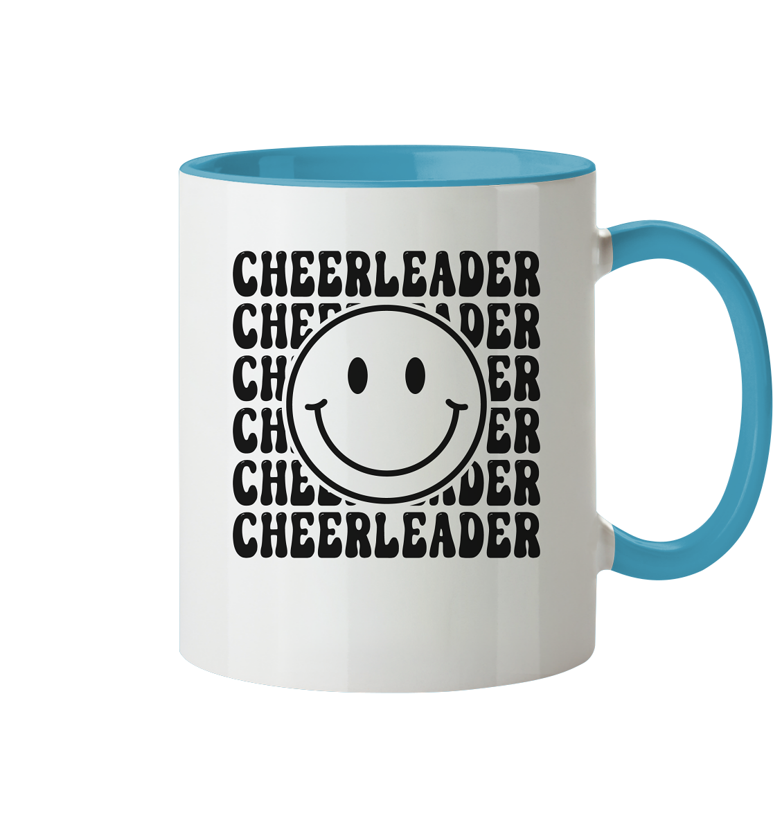 Cheerleader Smiley - Two-tone mug