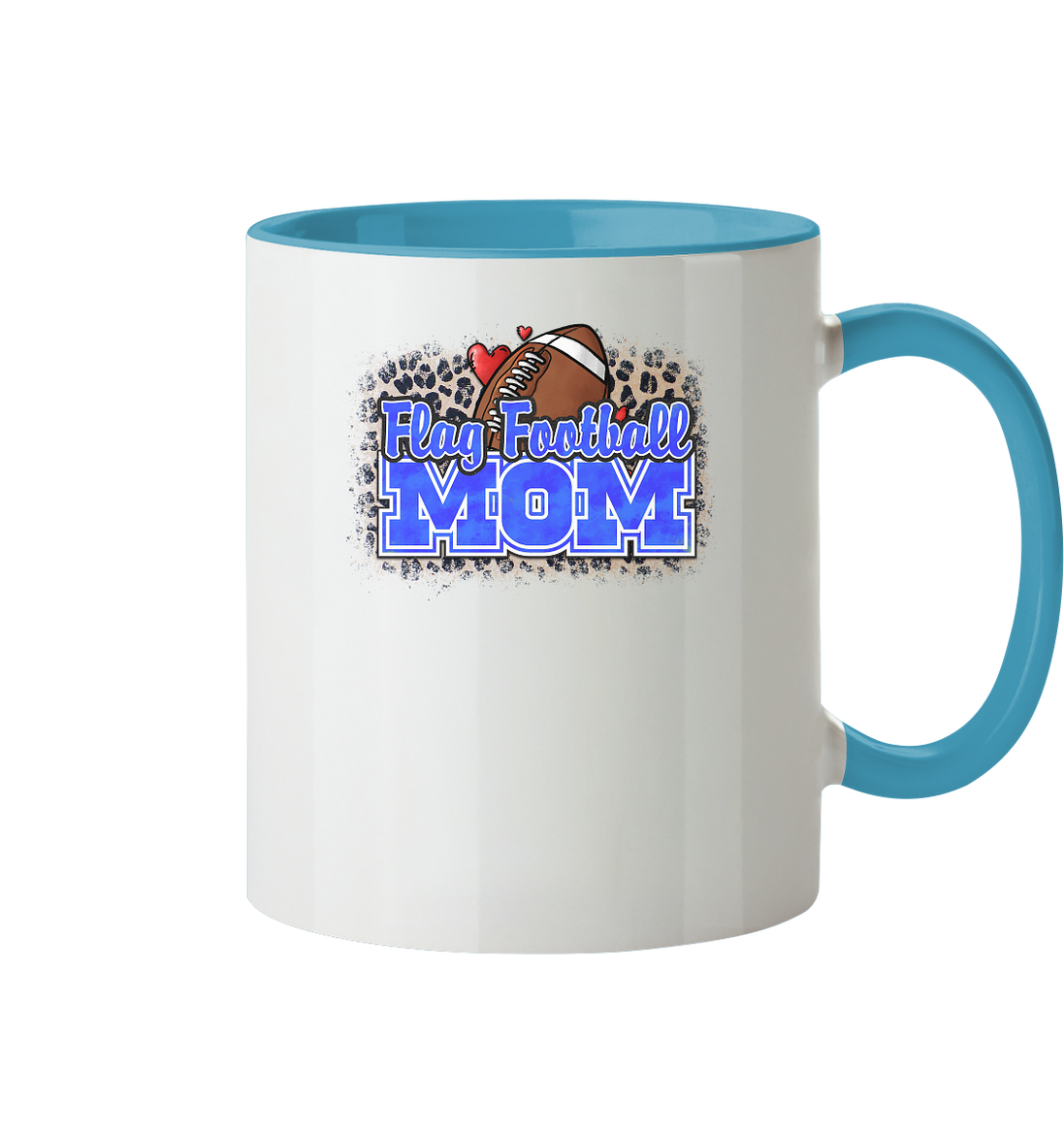 Flag Football Mom - Two-Tone Mug