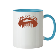 Los Angeles Football Silhouette - Tasse zweifarbig