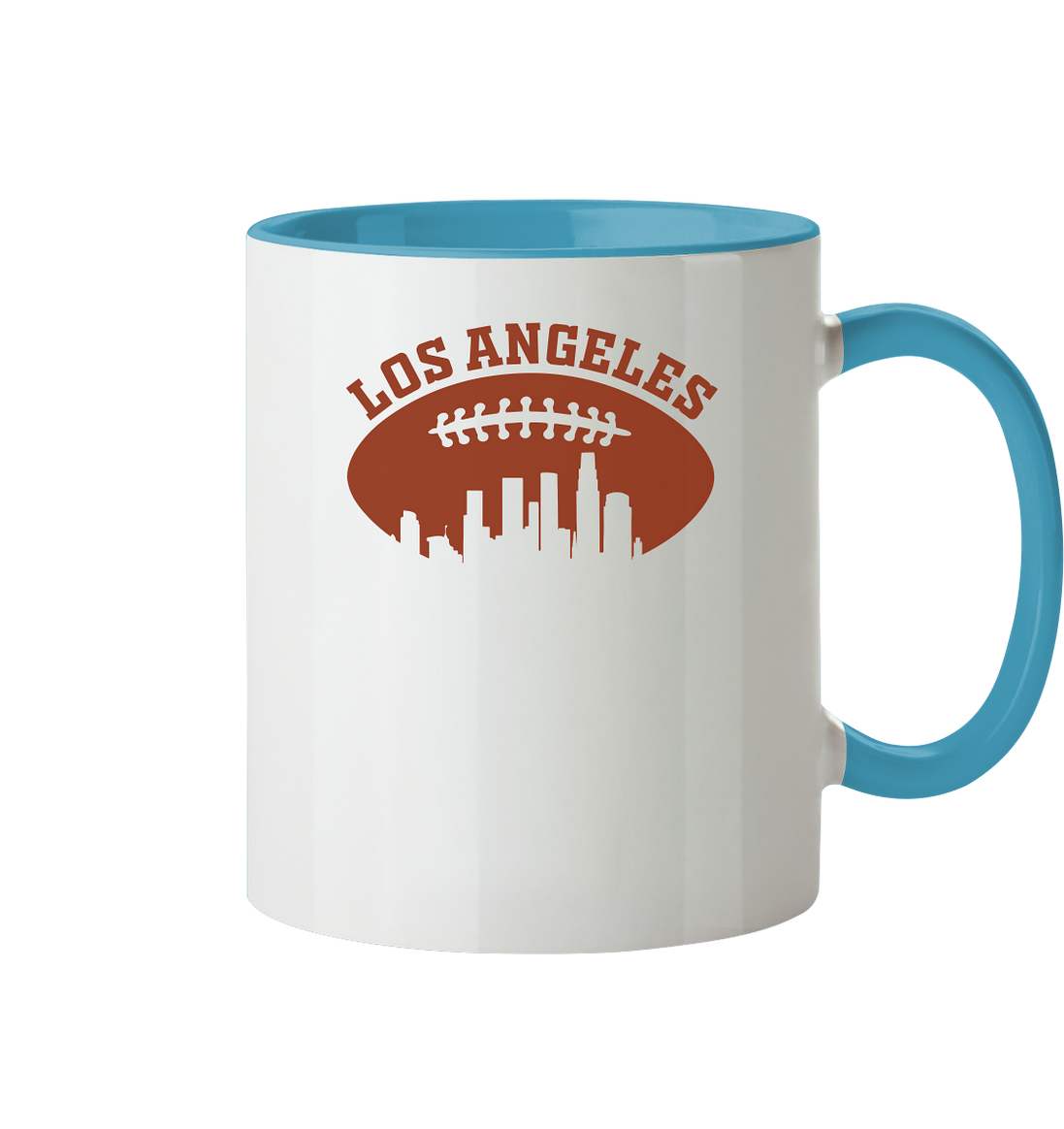 Los Angeles Football Silhouette - Tasse zweifarbig