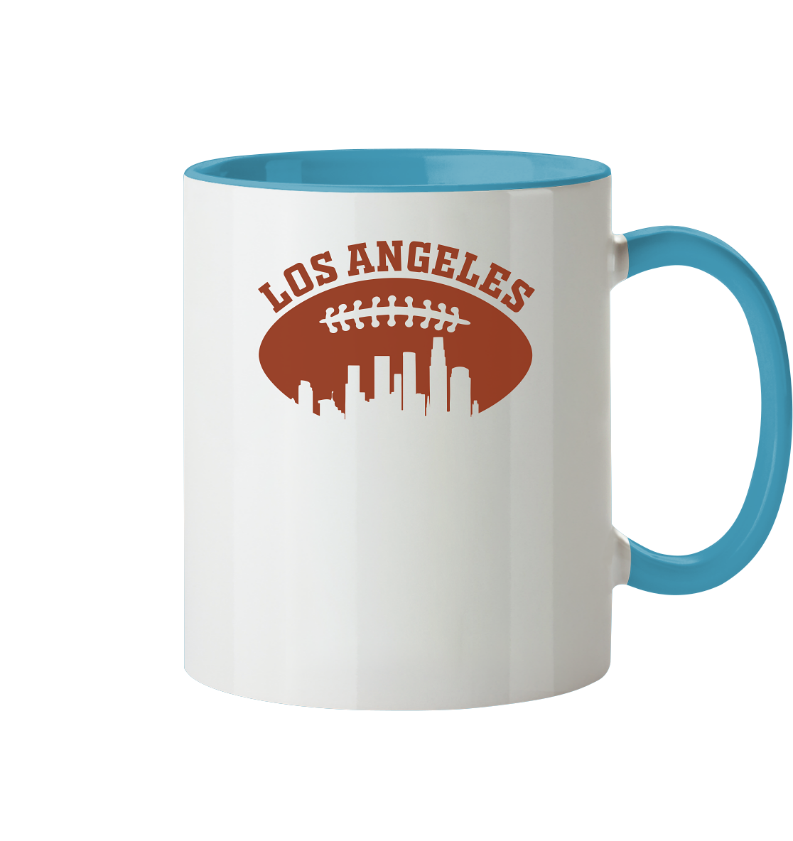 Los Angeles Football Silhouette - Tasse zweifarbig