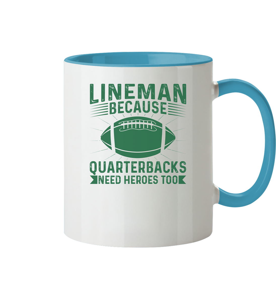 Lineman Heroes Green - Tasse zweifarbig