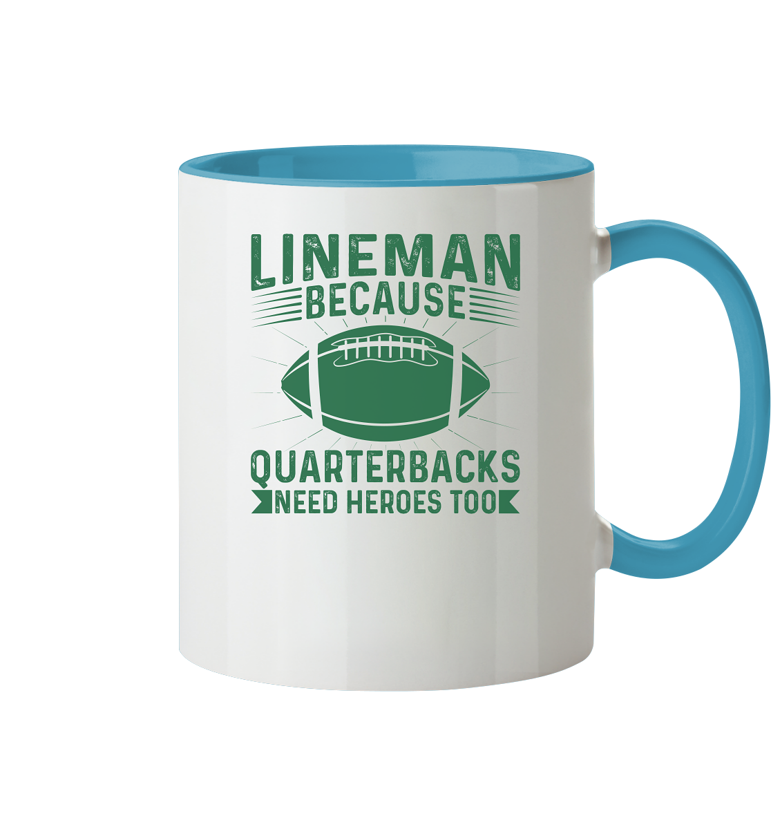 Lineman Heroes Green - Tasse zweifarbig