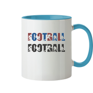 Football Silhouette - Tasse zweifarbig