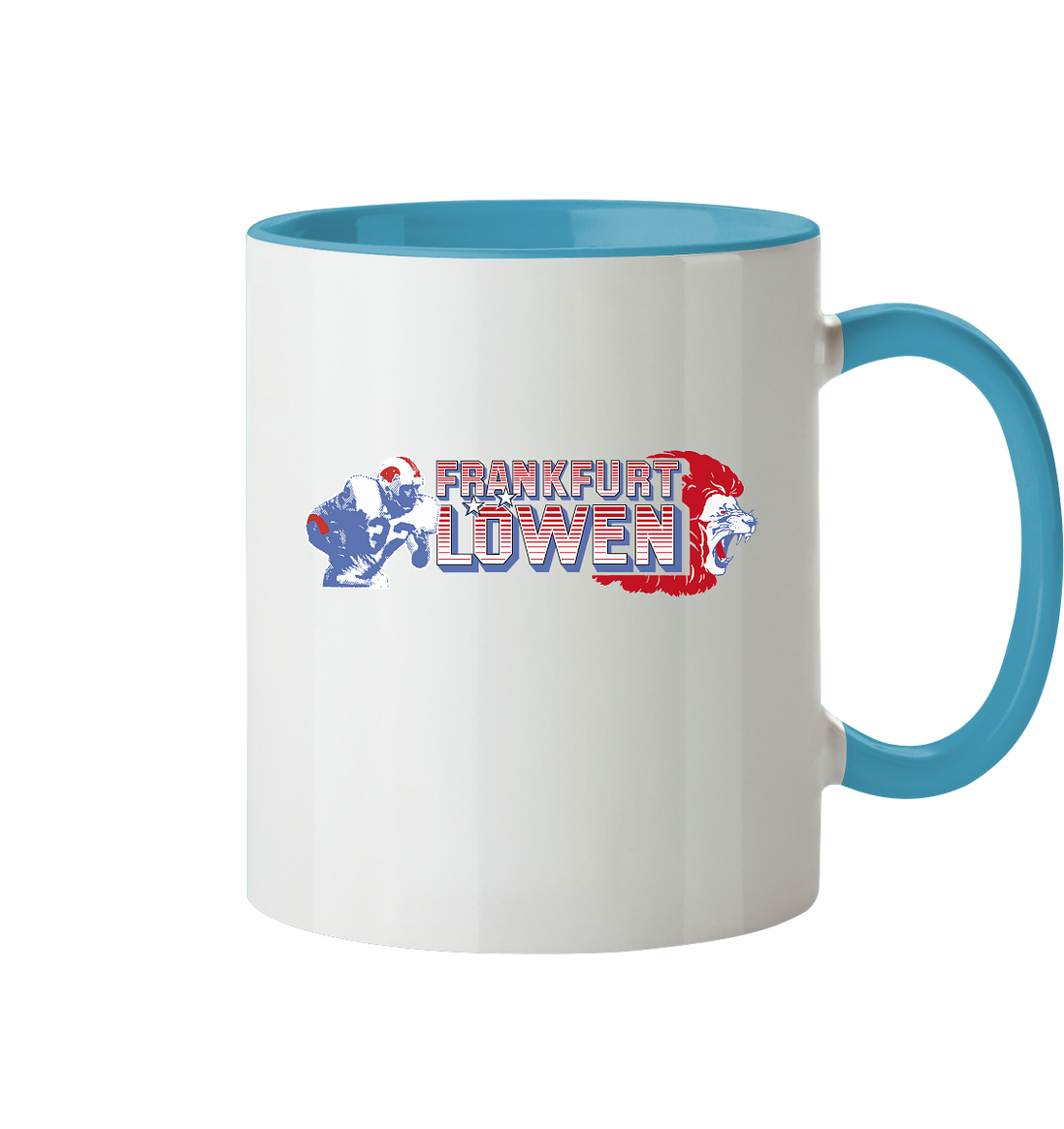 Frankfurt Löwen Tasse zweifarbig
