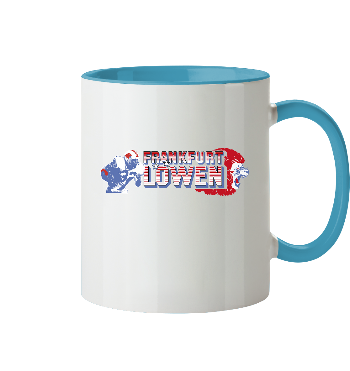 Frankfurt Löwen Tasse zweifarbig