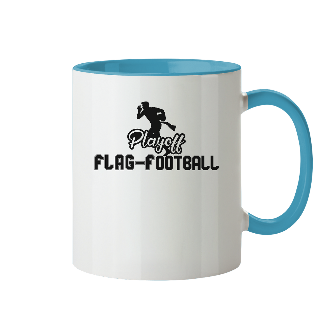 Playoff Flag Football Men Black - Two-Tone Mug
