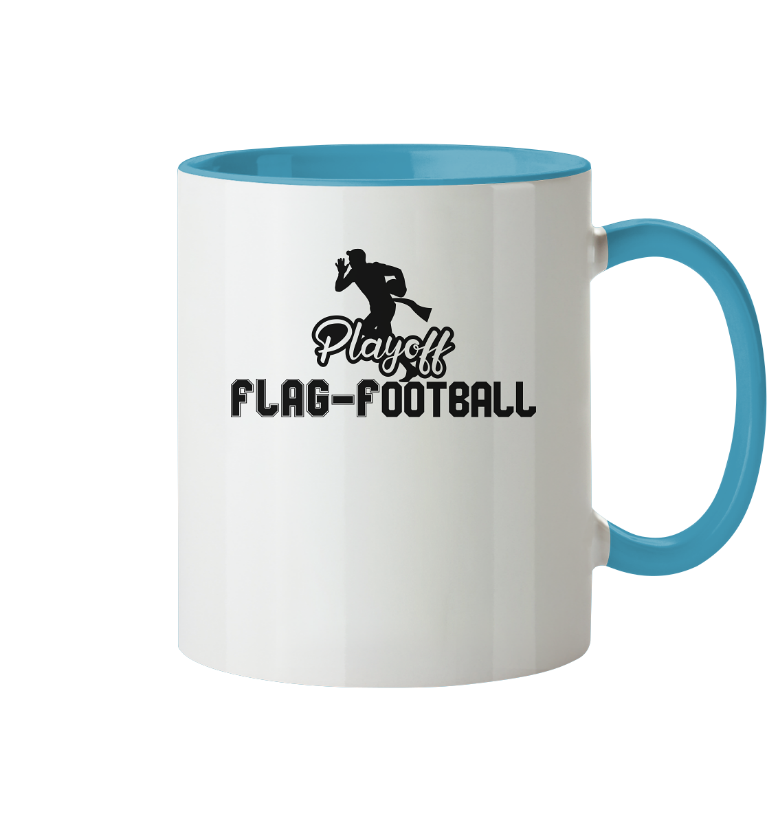 Playoff Flag Football Men Black - Two-Tone Mug