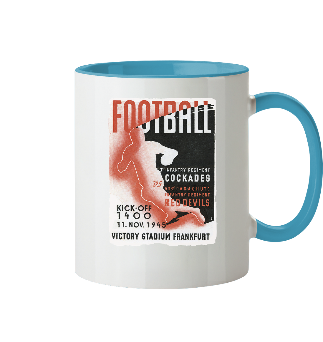 Red Devils Frankfurt 1945 - Tasse zweifarbig