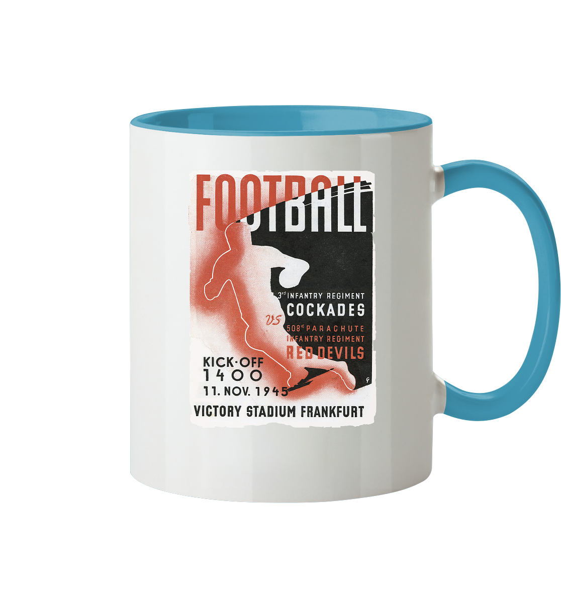 Red Devils Frankfurt 1945 - Tasse zweifarbig