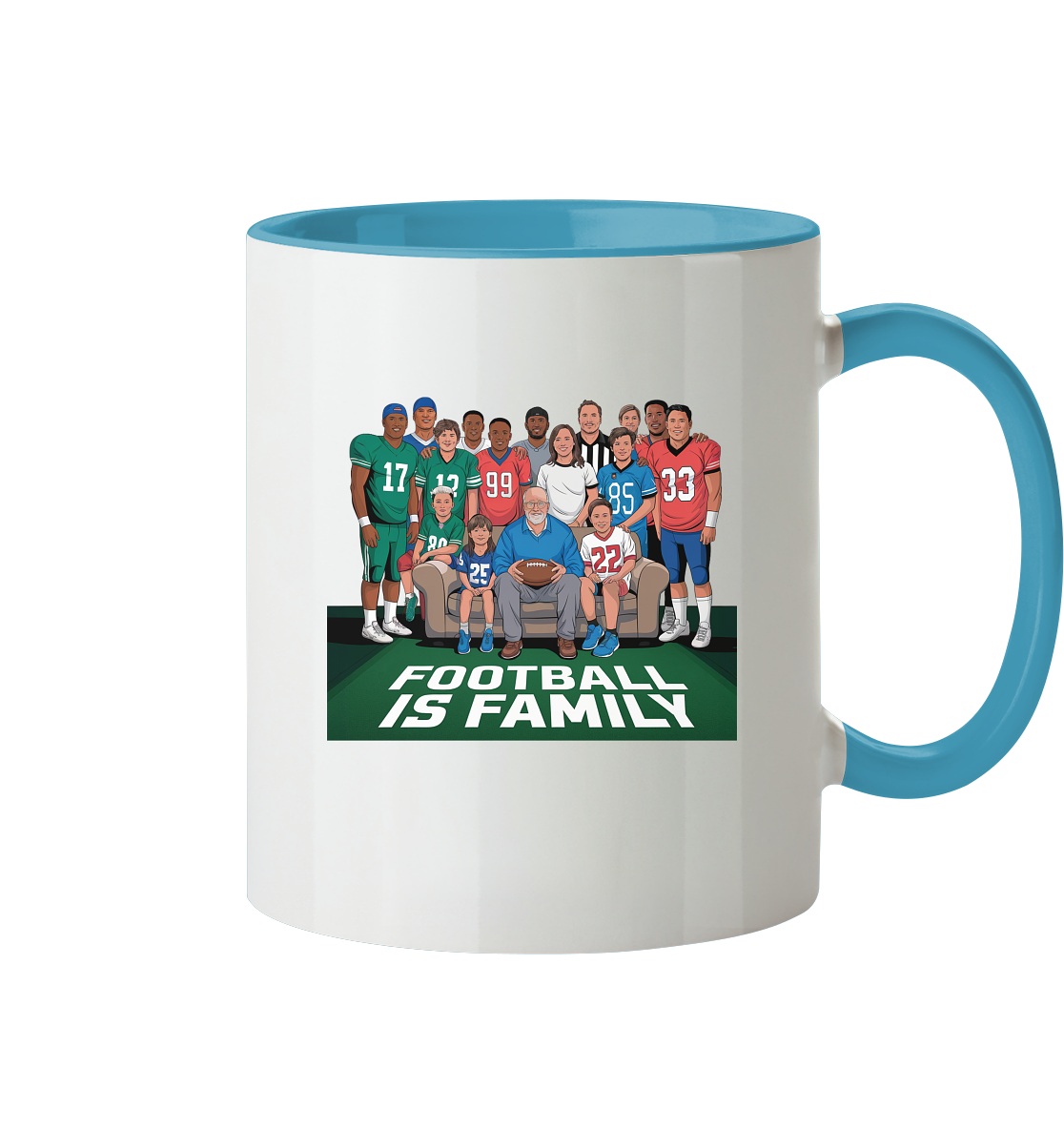 Football is Family - Two-Tone Mug