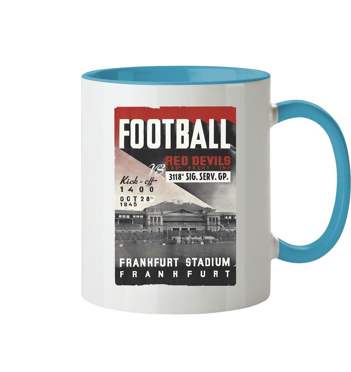 Frankfurt Football 1945 - Tasse zweifarbig