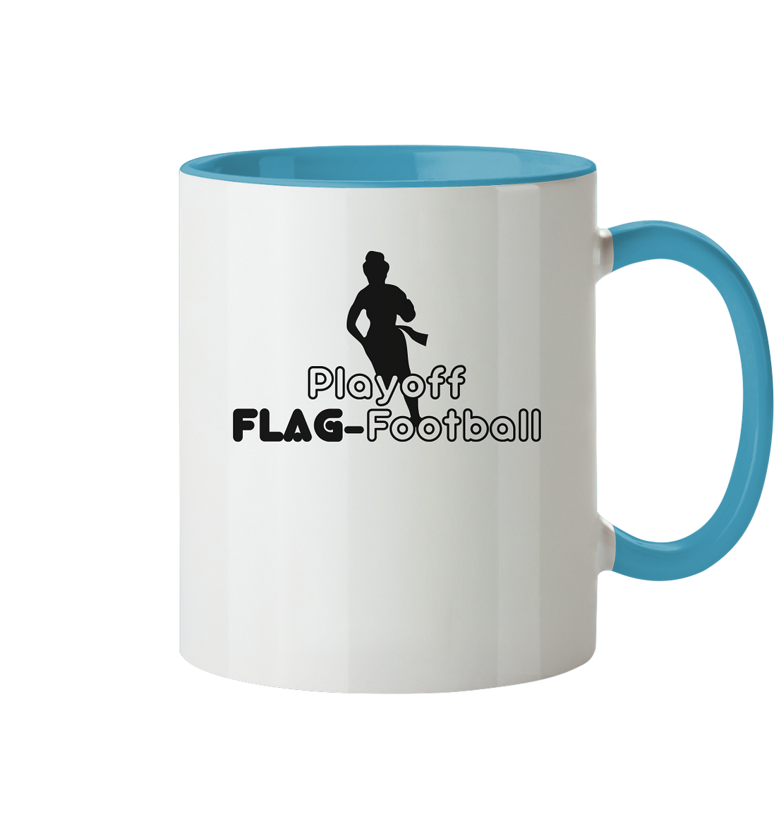 Playoff Flag Football  Women black  - Tasse zweifarbig