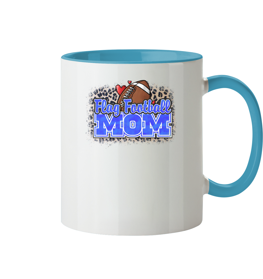 Flag Football Mom - Two-Tone Mug